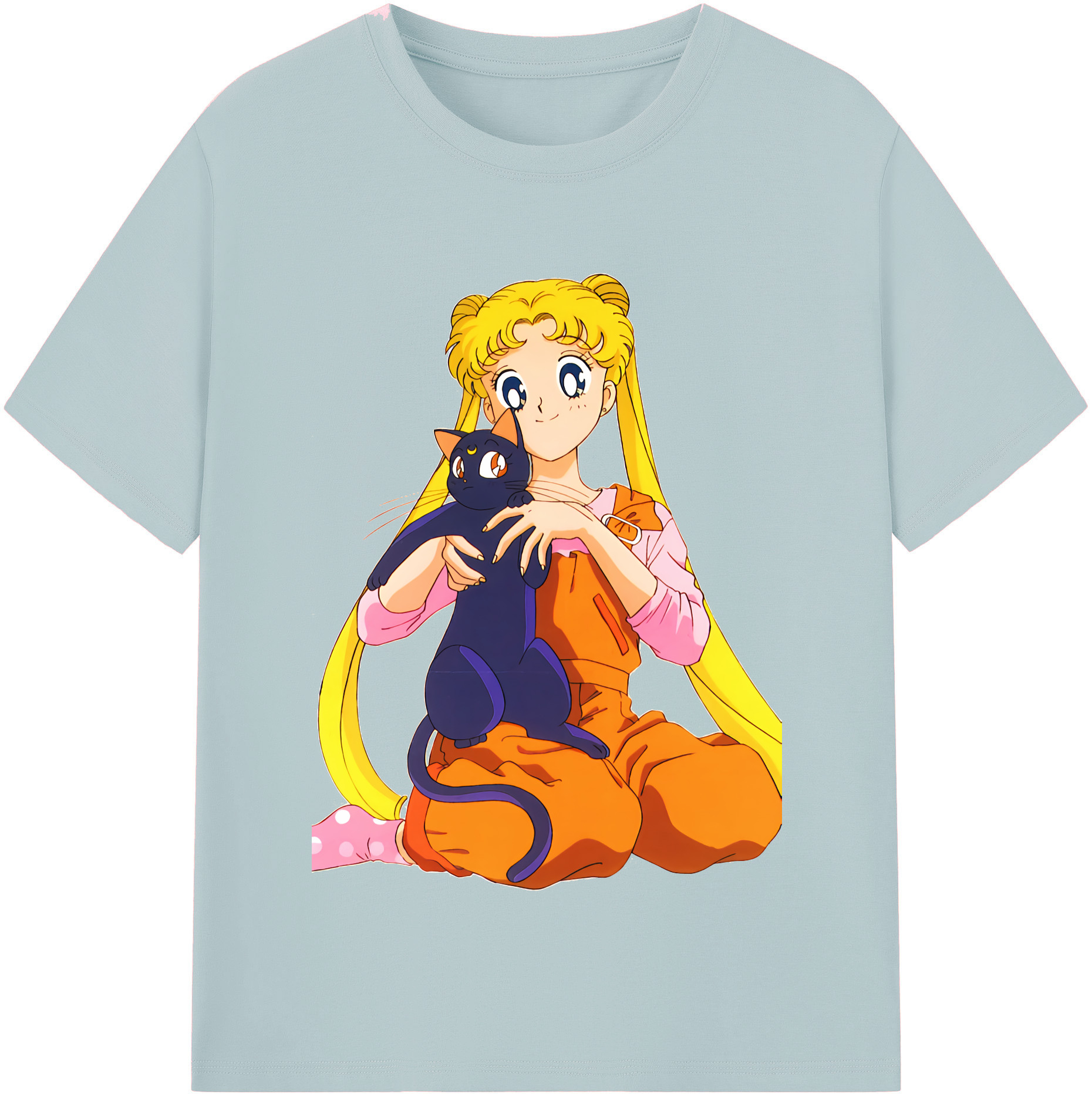 （画像用） 美少女戦士セーラームーン 愛野 美奈子 あいの みなこ Sailor Moon Aino Minako 綿100％半袖Tシャツ（フロントプリント）
